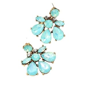 Retro Blue Drop Earrings